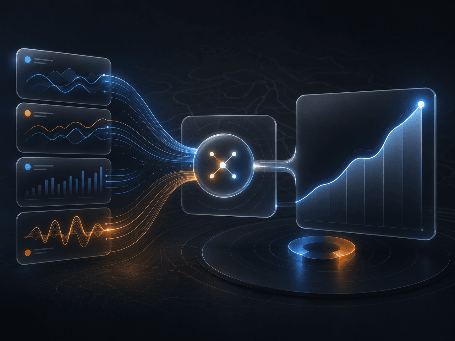 Luxury analytics signal visual