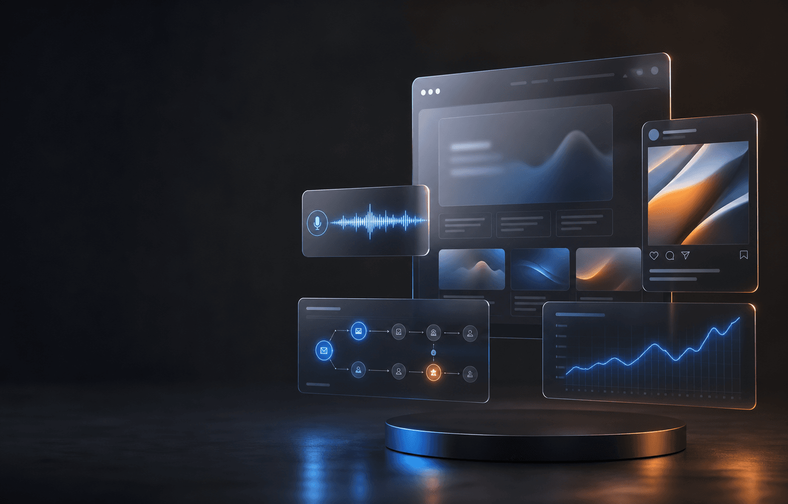 Premium digital presence system visual