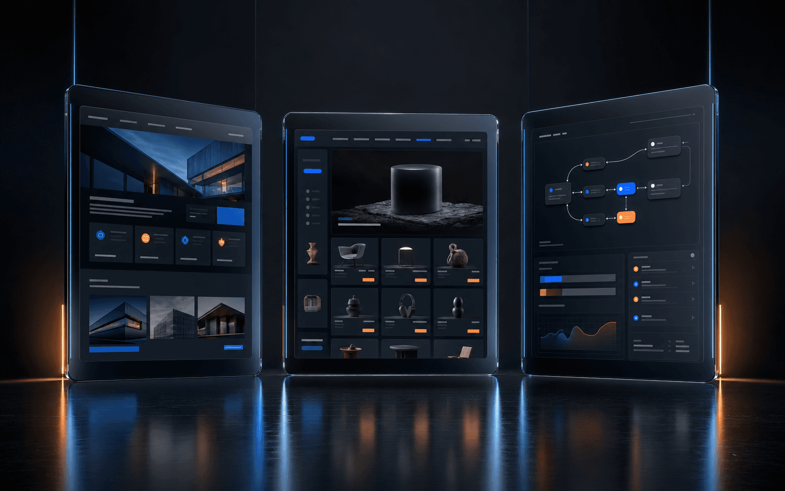 Premium portfolio systems showcase visual