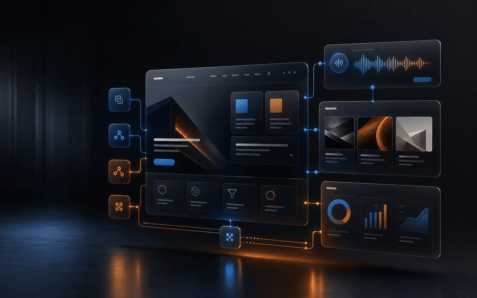 Premium service orchestration visual
