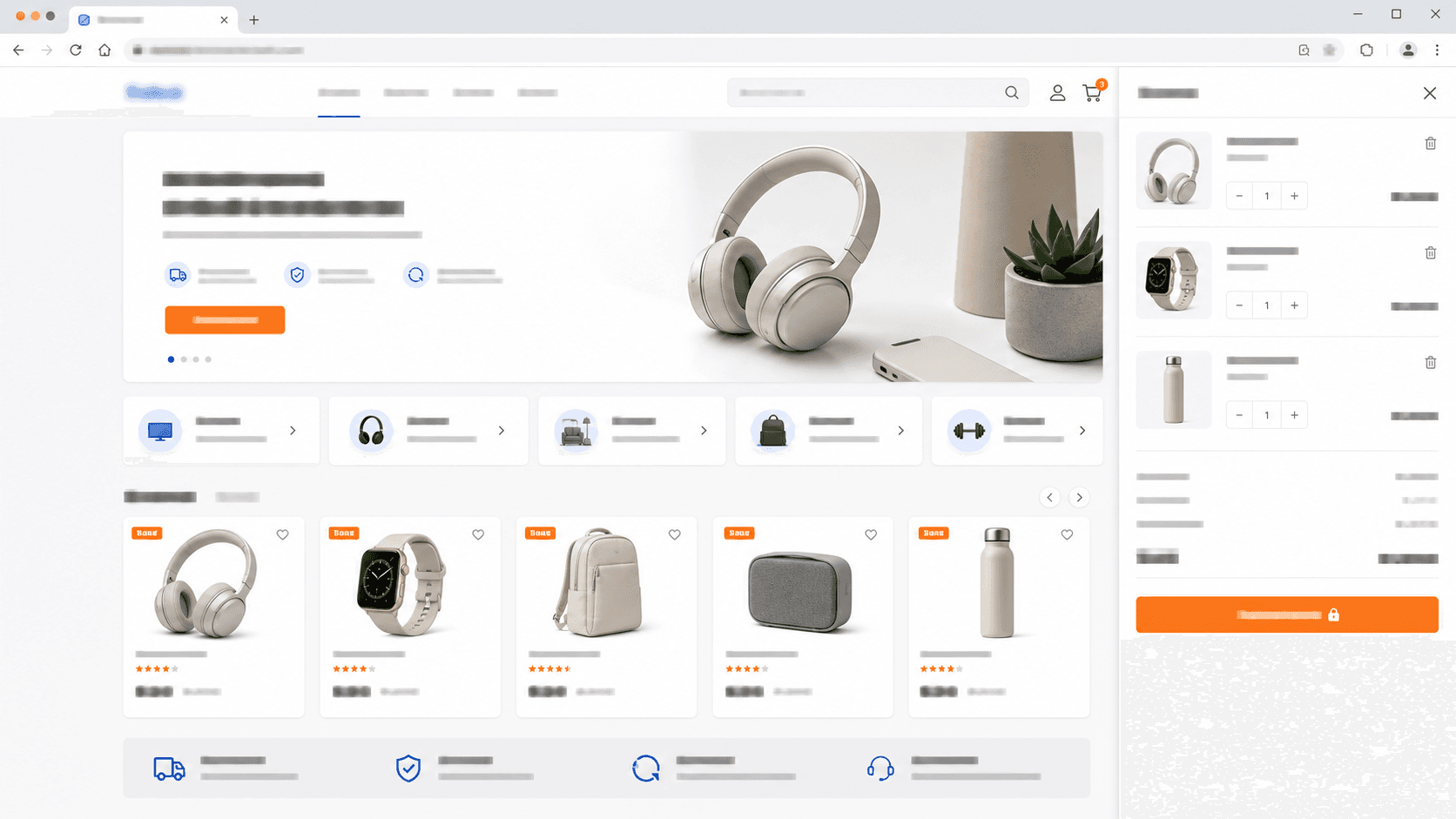 E-commerce Growth Storefront representative interface