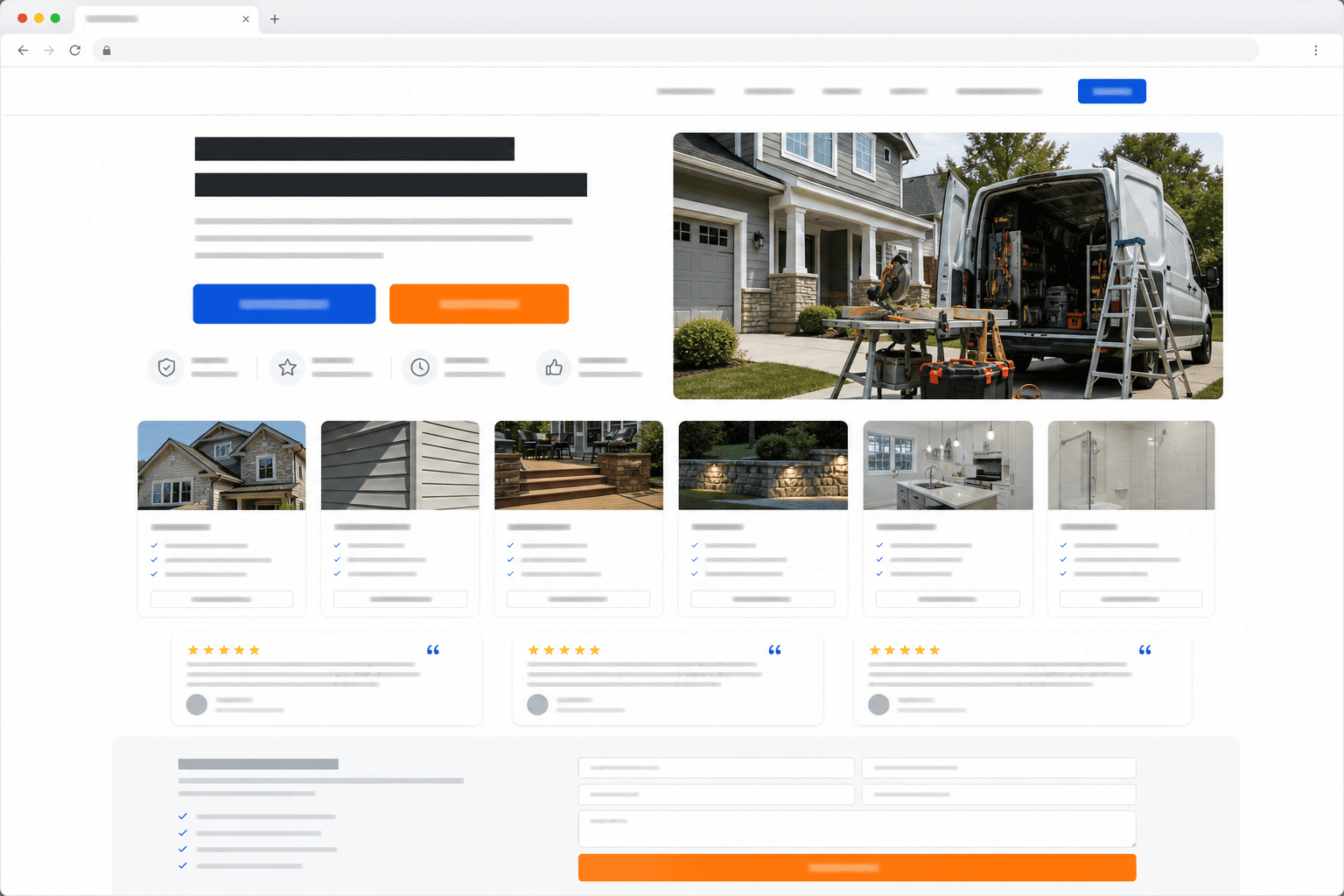 Service Business Lead Funnel representative interface